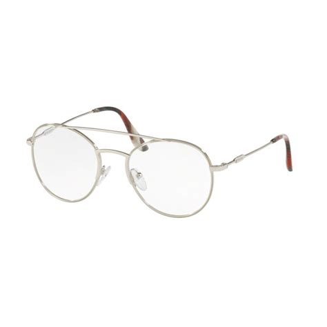 Prada PR 55UV 1BC1O1 Eyeglasses in Silver 